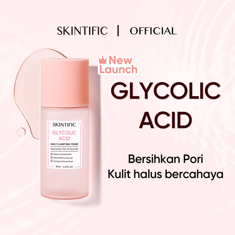 SKINTIFIC Glycolic Acid Daily Clarifying Toner 80ML