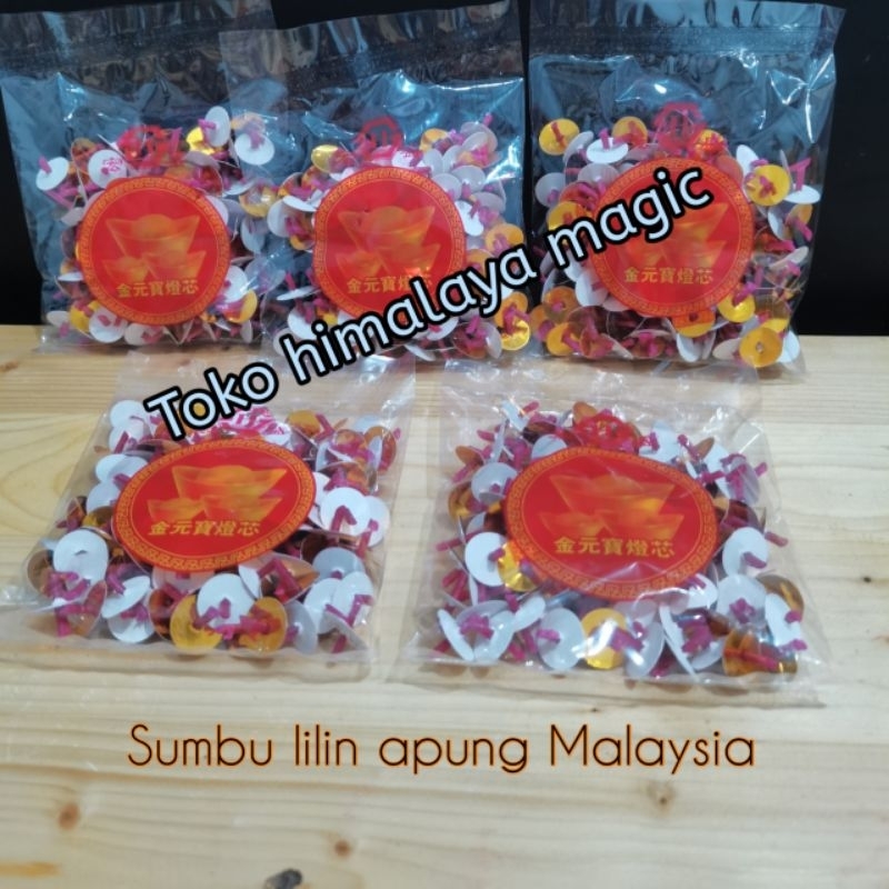 Sumbu pelita Malaysia sumbu lilin apung warna merah Kwalitas premium