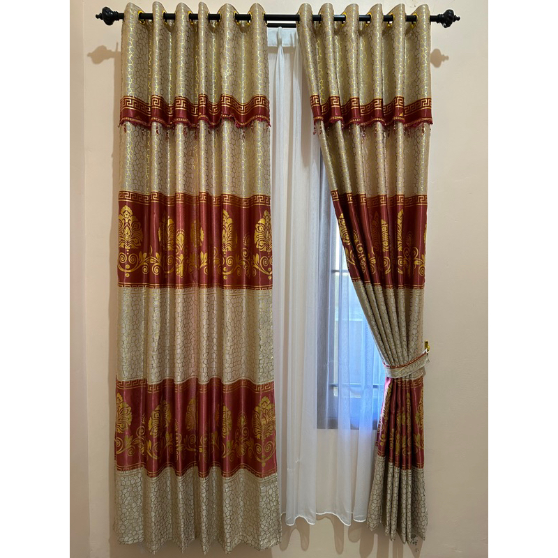 gorden minimalis,gorden zakat print/gliter,gorden terbaru,super duper tebal bahan bludru