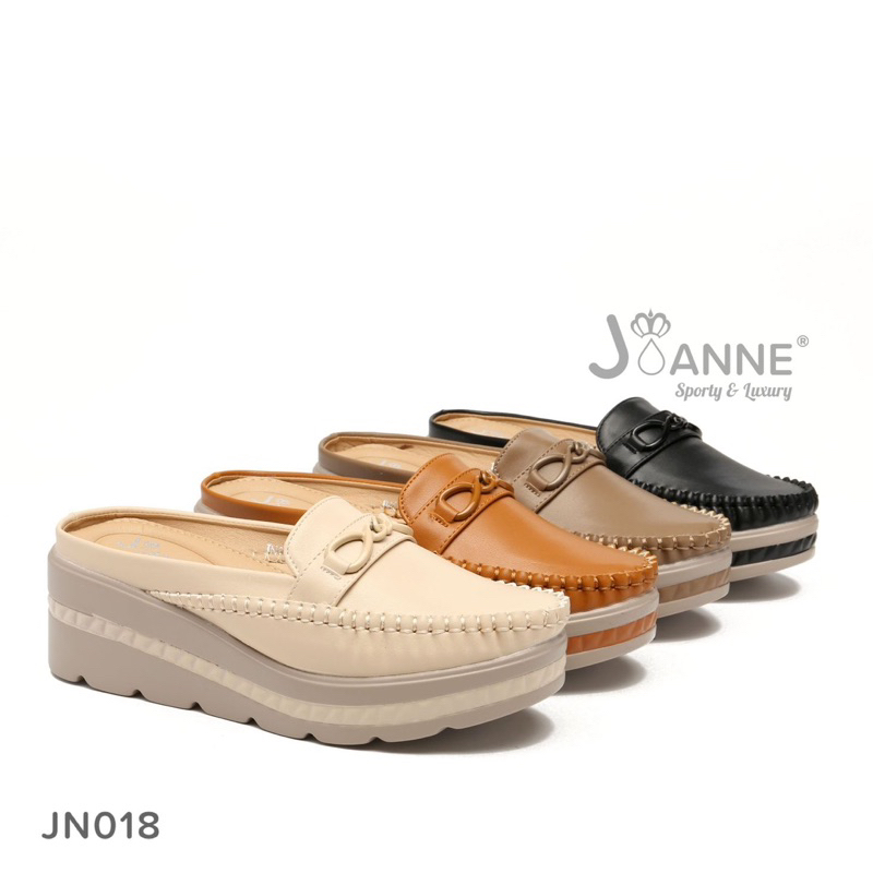 [JOANNE] Slop Wedges Shoes Sepatu Wanita JN018