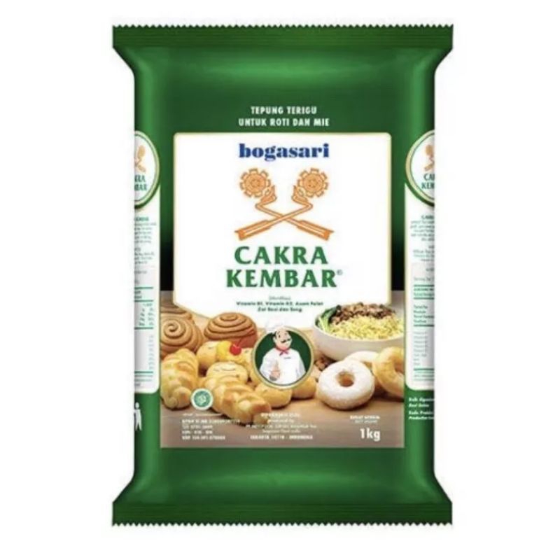 

Tepung Cakra kembar Premium 1kg