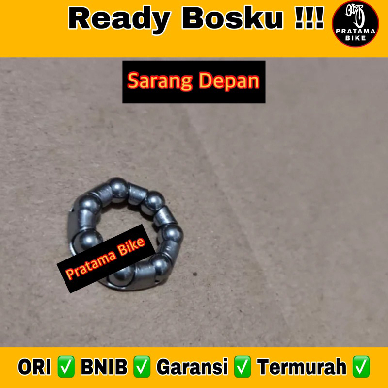 Sarangan Renteng Sarang Steel Balls Gotri Hagel Sepeda Roda As Depan Muka Kurus 3/26x7 Murah