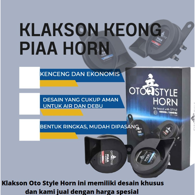 PIAA KLAKSON KEONG OTO STYLE HORN 12V / 112DB PNP KLAKSON KEONG PIAA OTO STYLE HORN 12V (ORIGINAL) PNP MOTOR MOBIL KLAKSON KEONG PIAA OTO STYLE HORN 12V ORIGINAL PIAA KLAKSON KEONG OTO STYLE HORN 12V / 112DB SSH