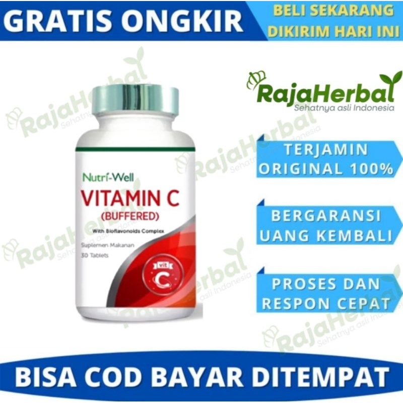 Nutriwell Vitamin C Buffered 30 tabs Nutri Well Vit Bio C Blackmores