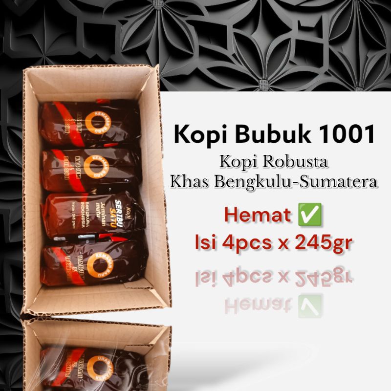 

Kopi Bubuk 1001 (1Kg) Asli Khas Bengkulu Sumatera