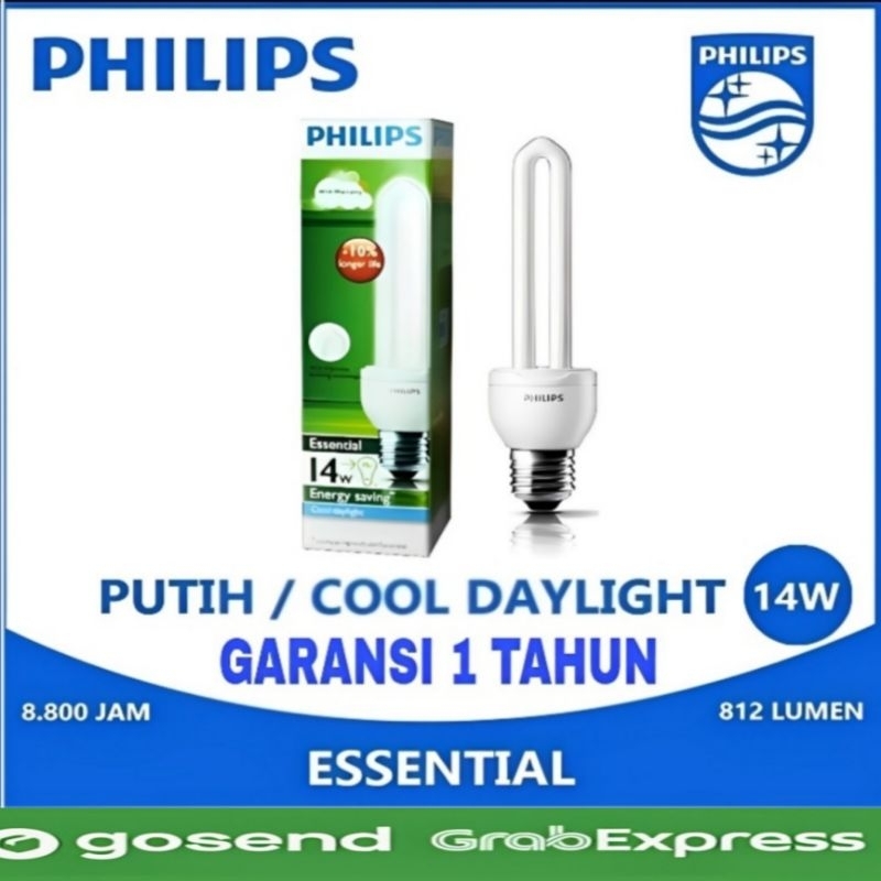 Lampu Philips Essential 14w 14watt 14 W 14 Watt