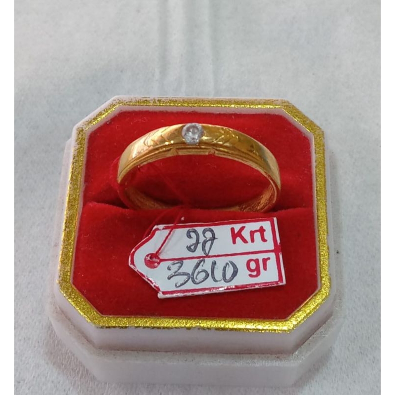 cincin emas kadar 22 karat model cincin kawin