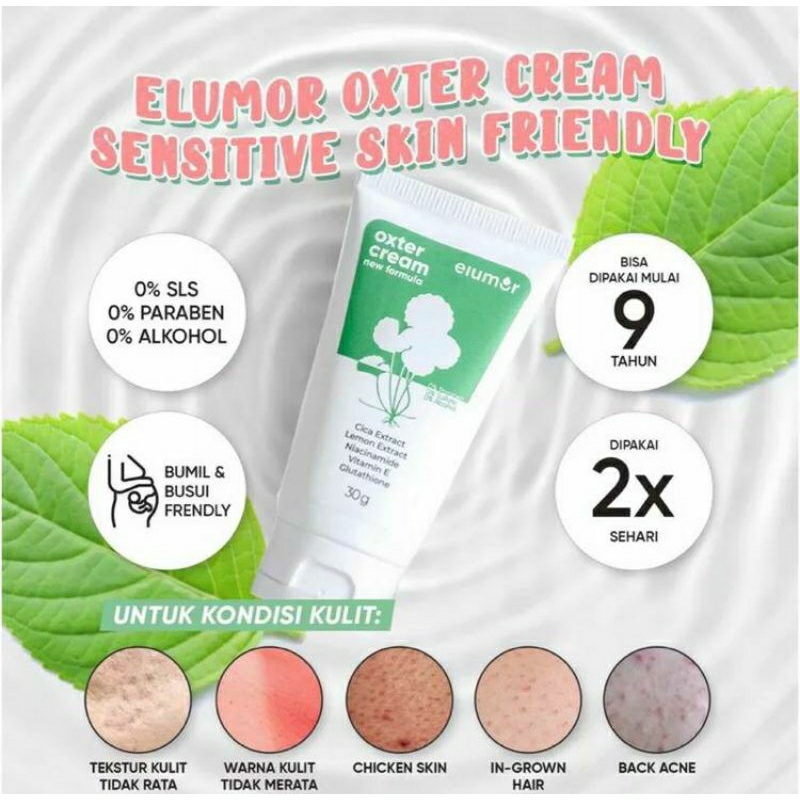 ELUMOR OXTER CREAM NEW FORMULA PEMUTIH KETIAK &amp; PEMUTIH SELANGKANGAN ORIGINAL