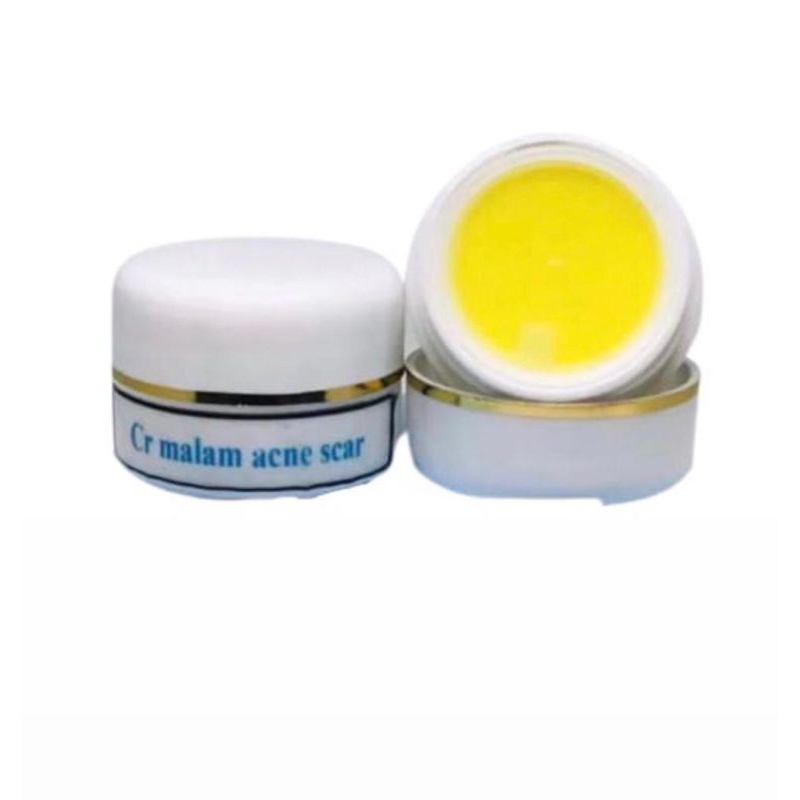 Skincare farma acne scar-cream malam ampuh memudarkan bopeng-krim pemutih wajah murah