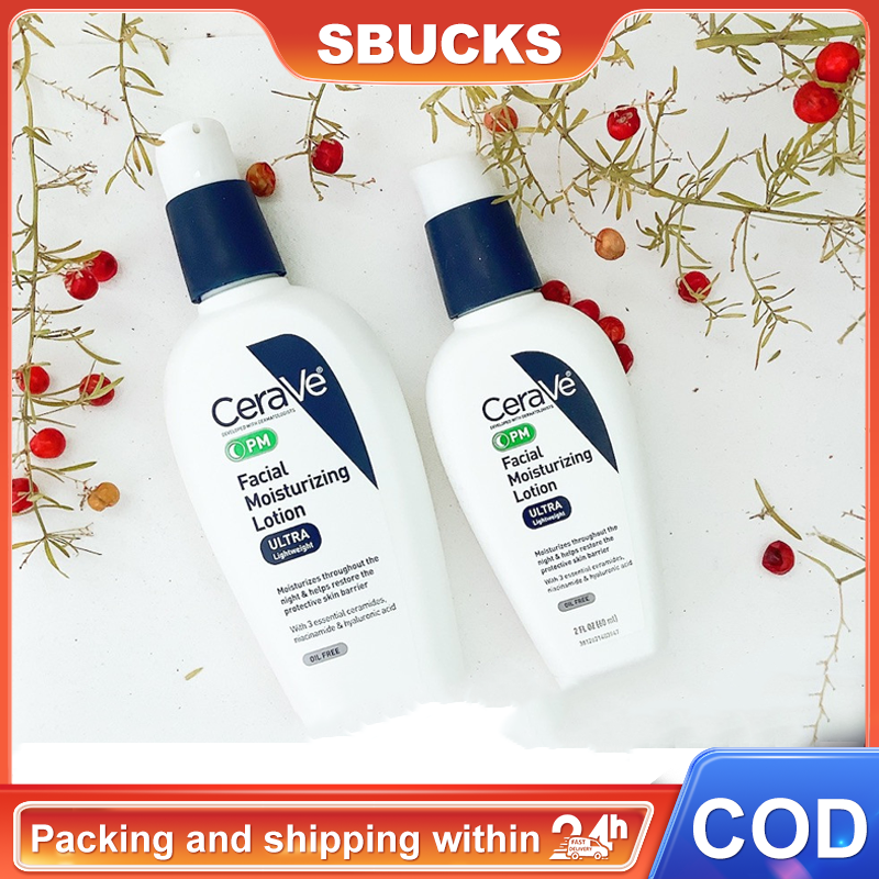 CeraVe AM/PM Susu Pemperbaikan Lotion 89ml Penyegarkan Penyegarkan Pemperbaikan dan Pemputih