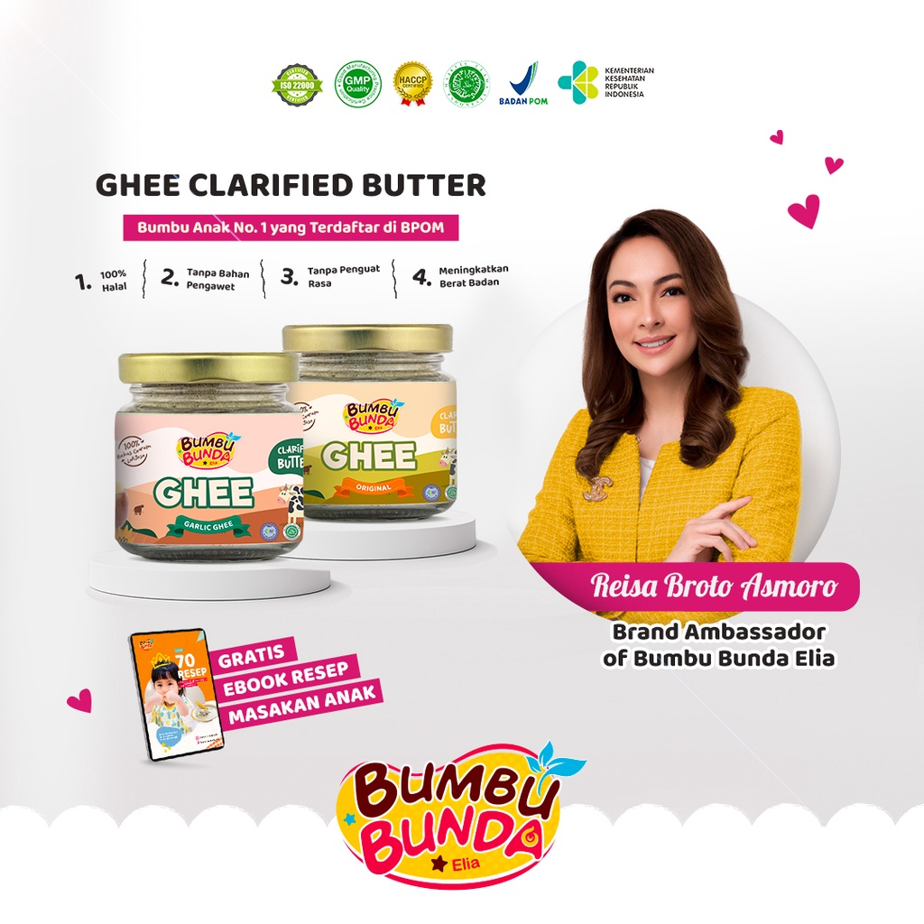 Bumbu Bunda Elia Ghee MPASI BB Booster MPASI / Garlic Ghee Grass Fed Ghee / Mendukung Berat Badan Bayi / Bumbu Masak MPASI /