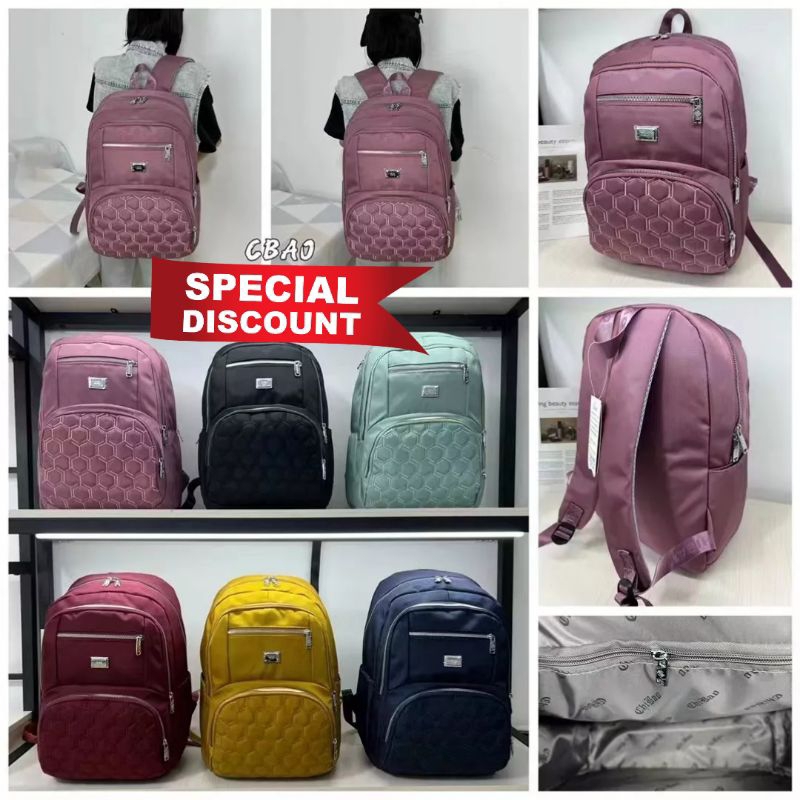 ORIGINAL Tas Ransel Chibao Laptop JUMBO 14 Inch Import KOREA Super Tebal Elegan