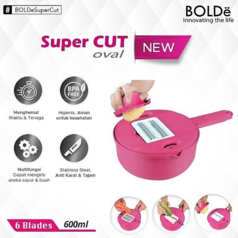 BOLDe Super Cut Oval alat pemotong set isi 5 BPA Free &amp; Food Grade