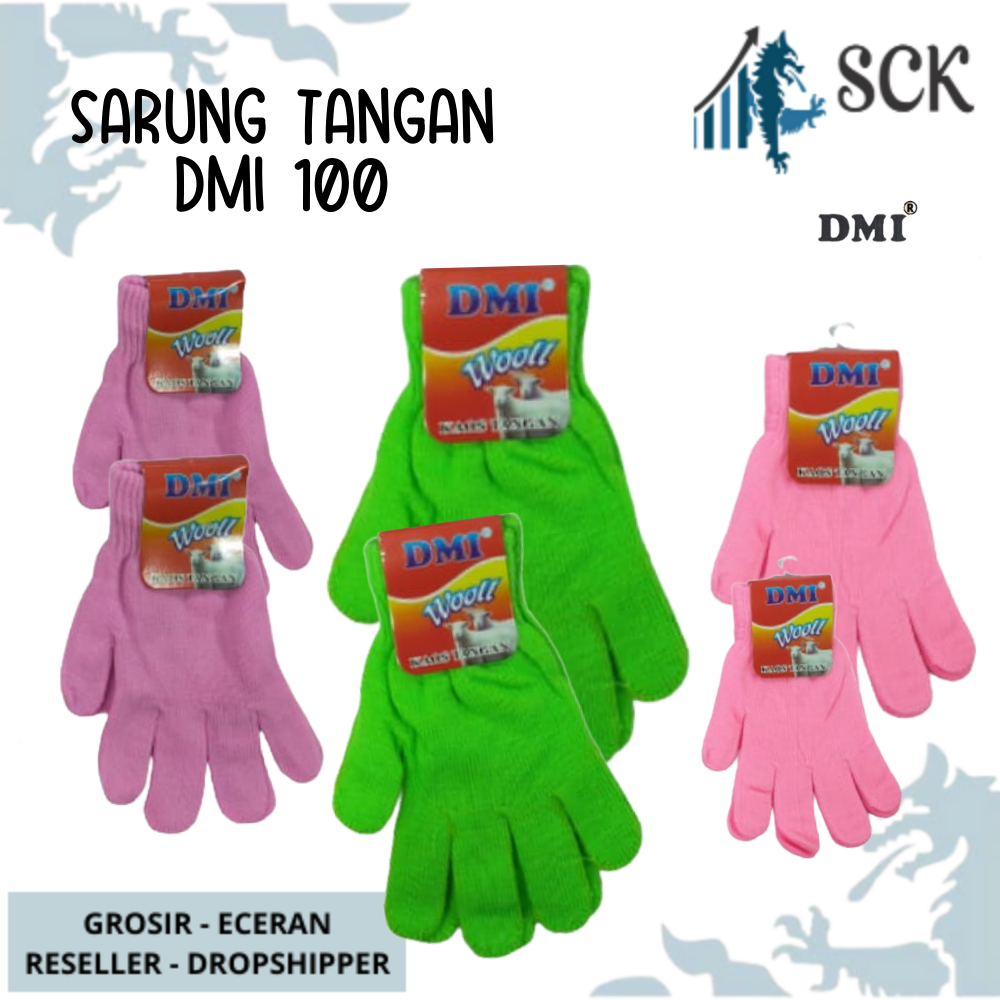 Sarung Tangan DMI 100 Polos WARNA / Sarung Tangan Perempuan Dewasa Wanita / Perlengkapan Otomotif - sckmenwear GROSIR