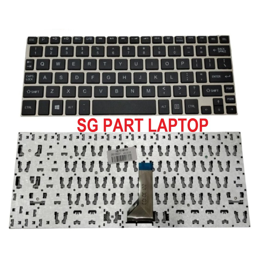 Keyboard Toshiba Satelite NB10 NB10A NB10-A NB10T-A NB15-A FRAMESILVER