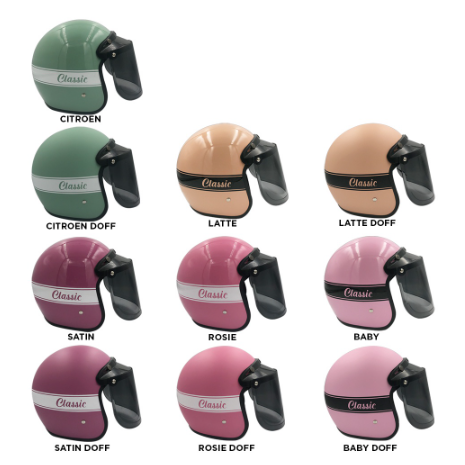 TERBARU Helm Tanpa nama - Helm Bogo New Classic Warna Terbaru / Helm Retro Dewasa SNI///COD