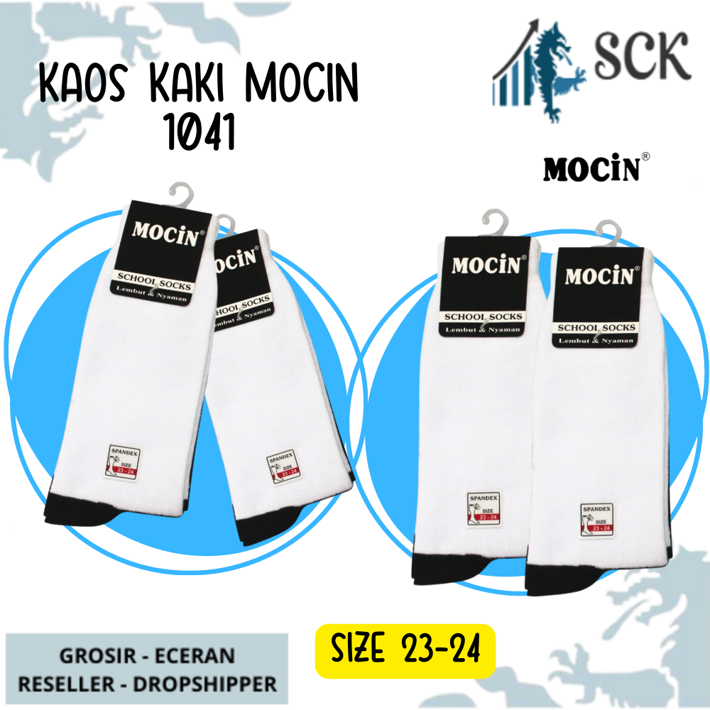 Kaos Kaki Sekolah Panjang MOCIN 1041 P 23-24 / Kaus Kaki TK SD 1041 P - sckmenwear GROSIR