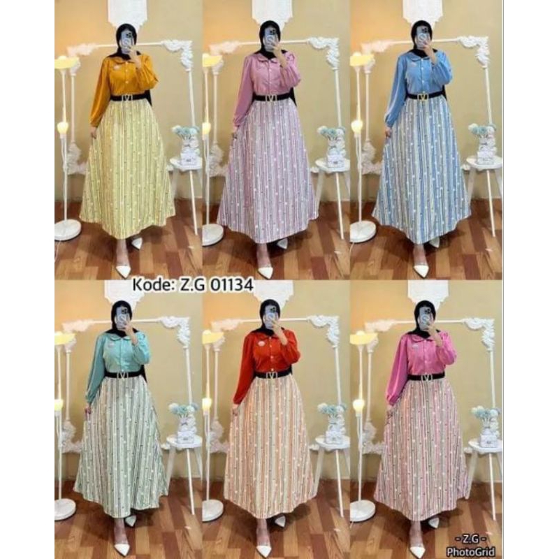 SET ROK VOXY FREE BELT // GAMIS VOXY PREMIUM // GAMIS KANCING BUSUI FRIENDLY // VOXY PREMIUM