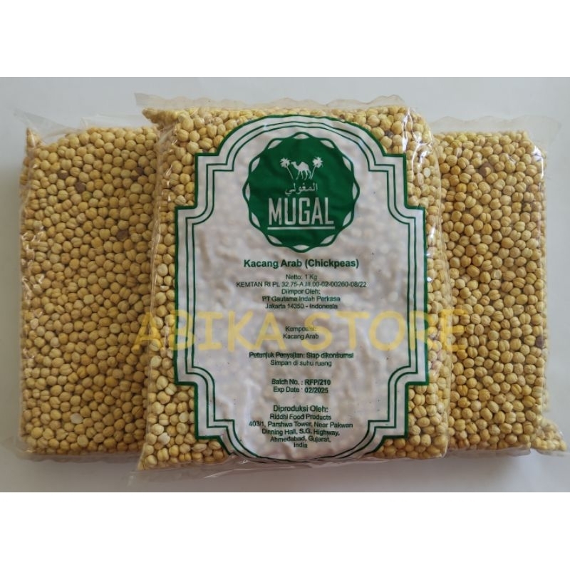 

MUGAL ORIGINAL IMPORT INDIA KACANG ARAB CHICKPEAS 1KG