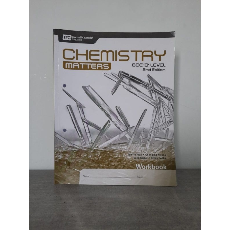 

Chemistry Matters GCE 0 LEVEL 2nd Edition workbook