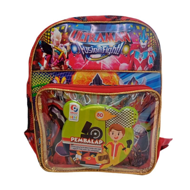 Tas Ransel TK Paud Boboboy Ultramen Captain amerika Transformen