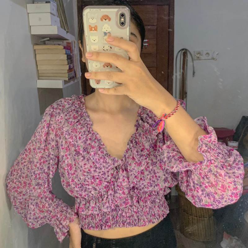 preloved crop top zara