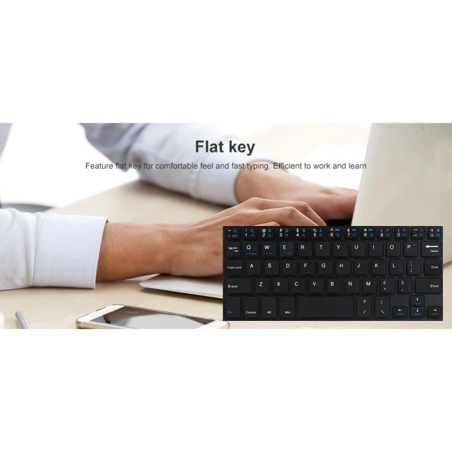 MINI KEYBOARD SLIM BLUETOOTH WIRELESS WINDOWS ANDROID IOS 10 INCH