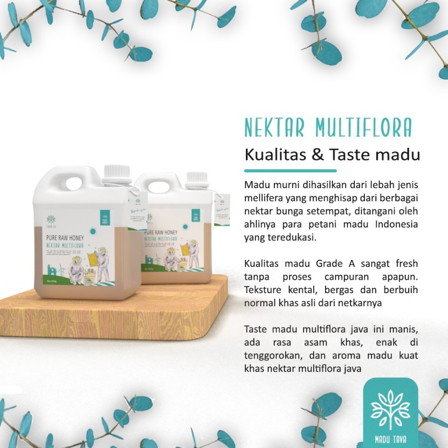 Madu Tava Multiflora - Madu Murni 100% - Pure Honey