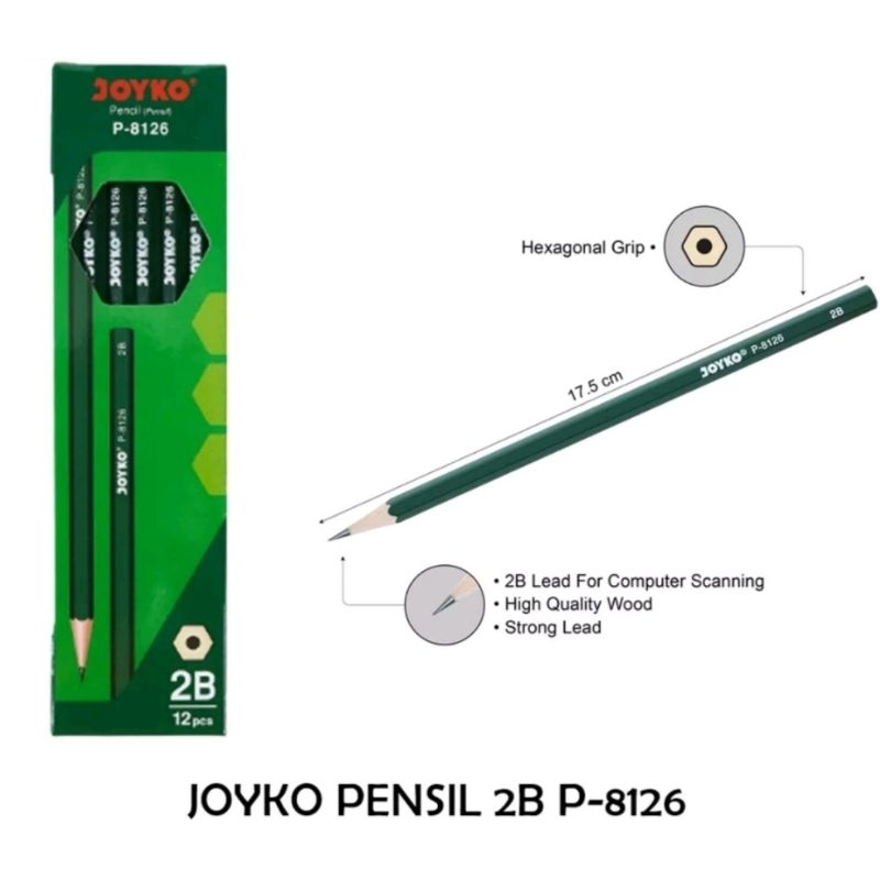 

PENSIL PENCIL JOYKO P-8126 2B 12 PCS NYAstore