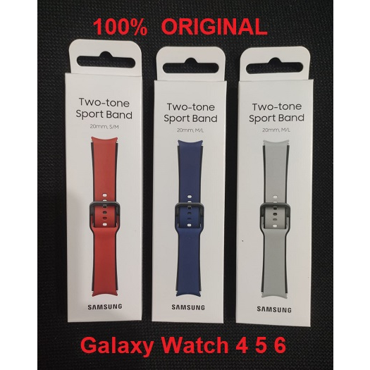 SAMSUNG Two-tone Sport Band Galaxy Watch 4 5 6 Sport Active 20mm Original