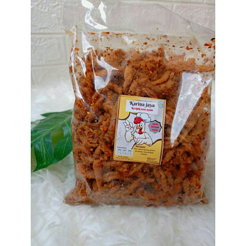 

250Gram KRIPIK USUS CRISPY PEDAS DAUN JERUK