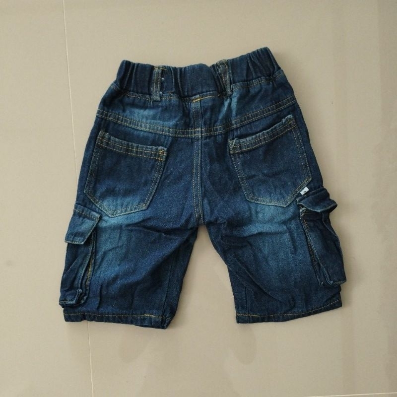 Celana Jeans Anak Pendek Cargo 1_10 Tahun