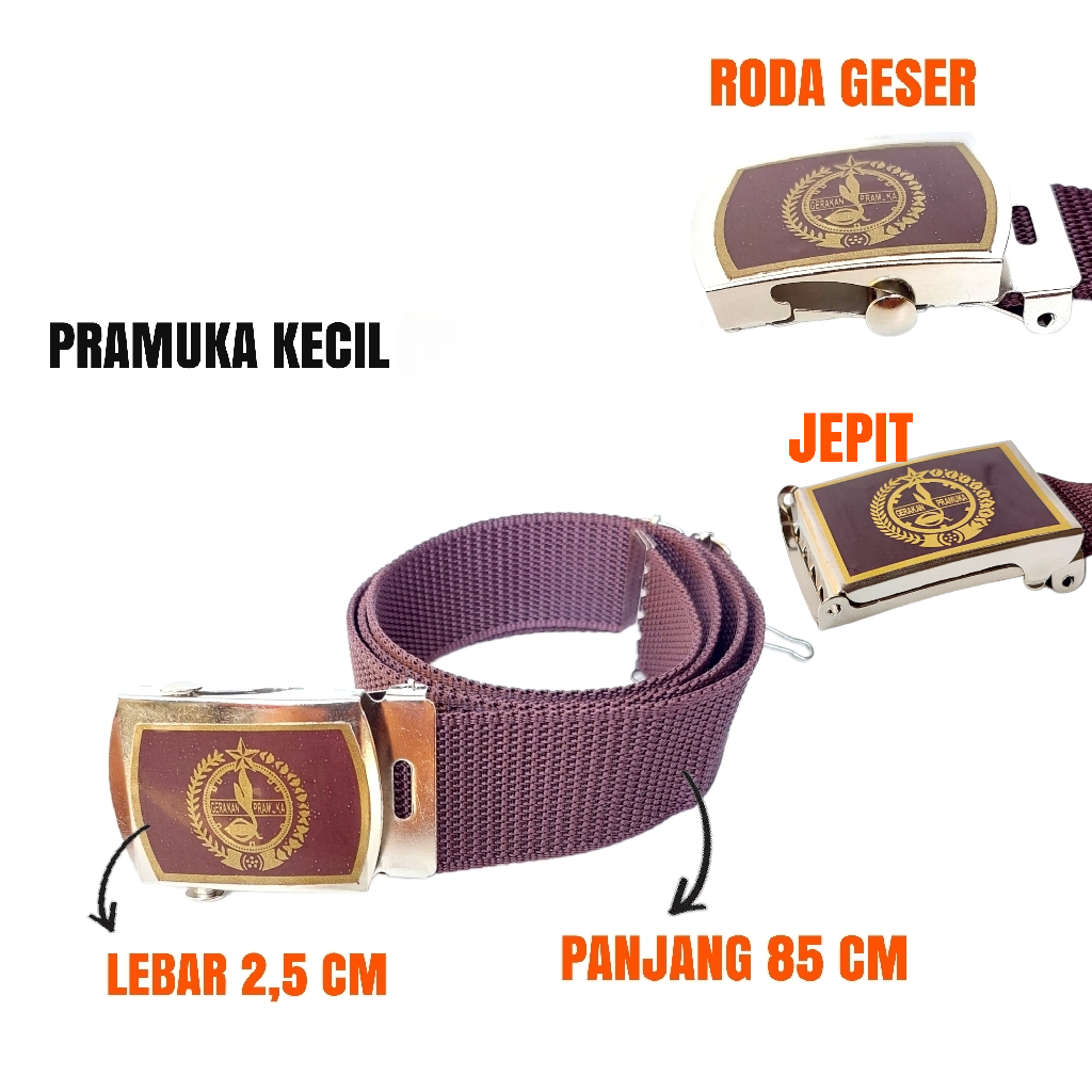 Sabuk Gesper Ikat pinggang Anak sekolah SD SMP SMA PRAMUKA Perlengkapan sekolah-PRAMUKA KECIL
