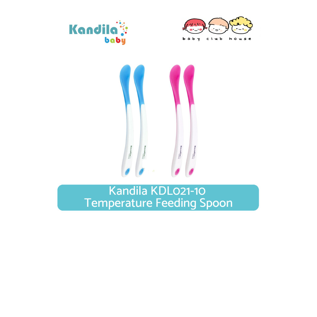 Kandila KDL021-10 Temperature Feeding Spoon / Lucky Baby Skoop Heat Sensitive Spoons 2 Pcs LB0306