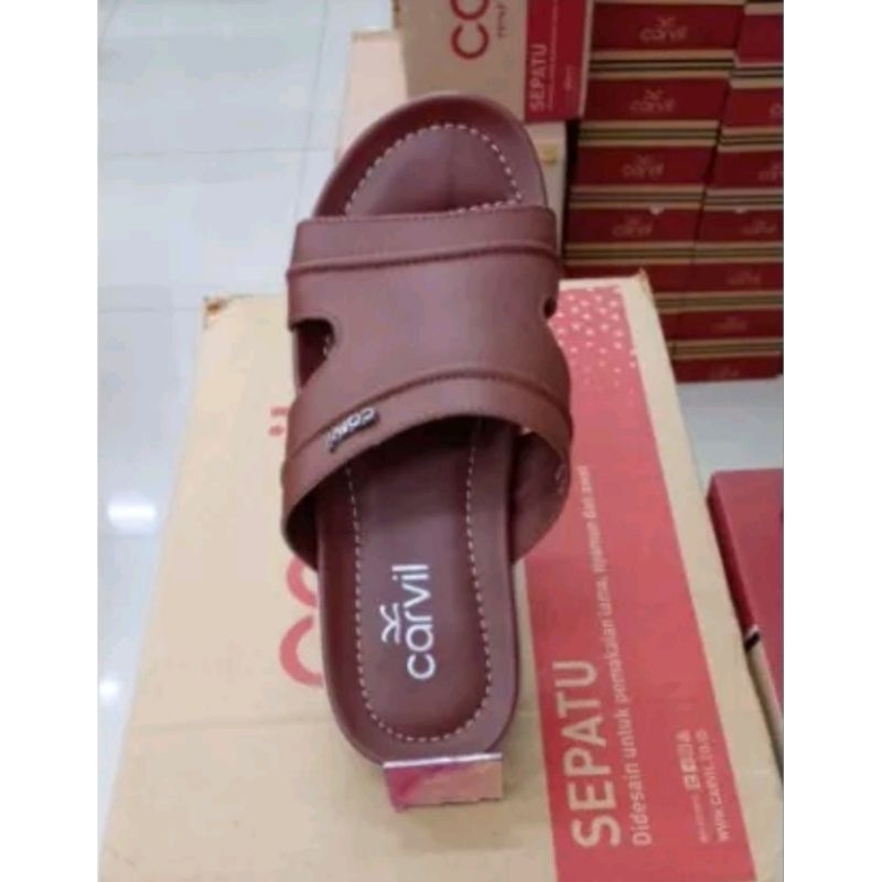 Carvil LARRIE-03M | Sandal Casual Pria Original Carvil Empuk Tidak Licin Keren Trendy Nyaman di Kaki