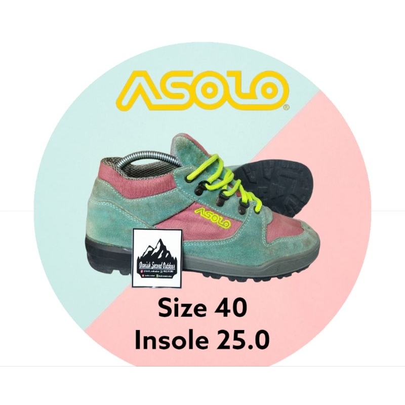 sepatu outdoor asolo size 40 insole 25
