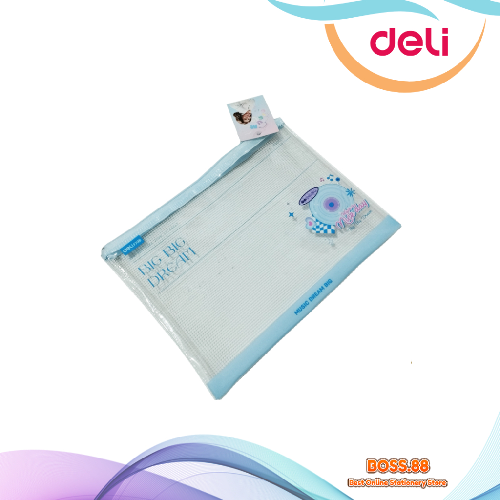 

ZIPPER BAG / TAS ZIPPER A5 DELI F-799 (1 PCS)