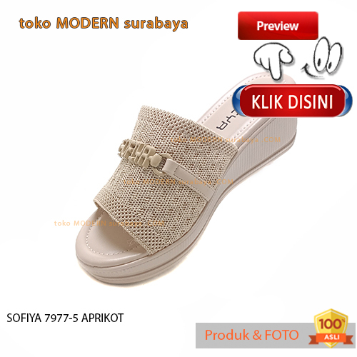 Sandal wanita casual sandal slide wedges SOFIYA 7977-5