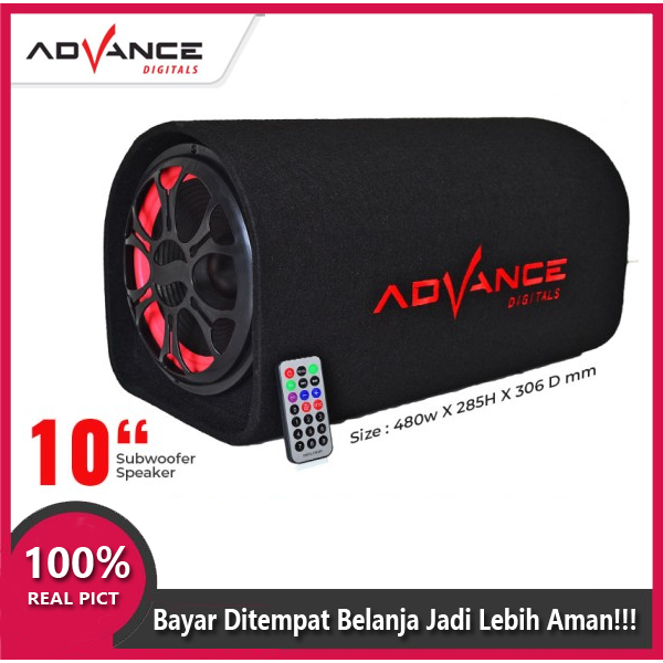Advance T-104BT 10" inci Speaker Portable Bluetooth + Karaoke + FM