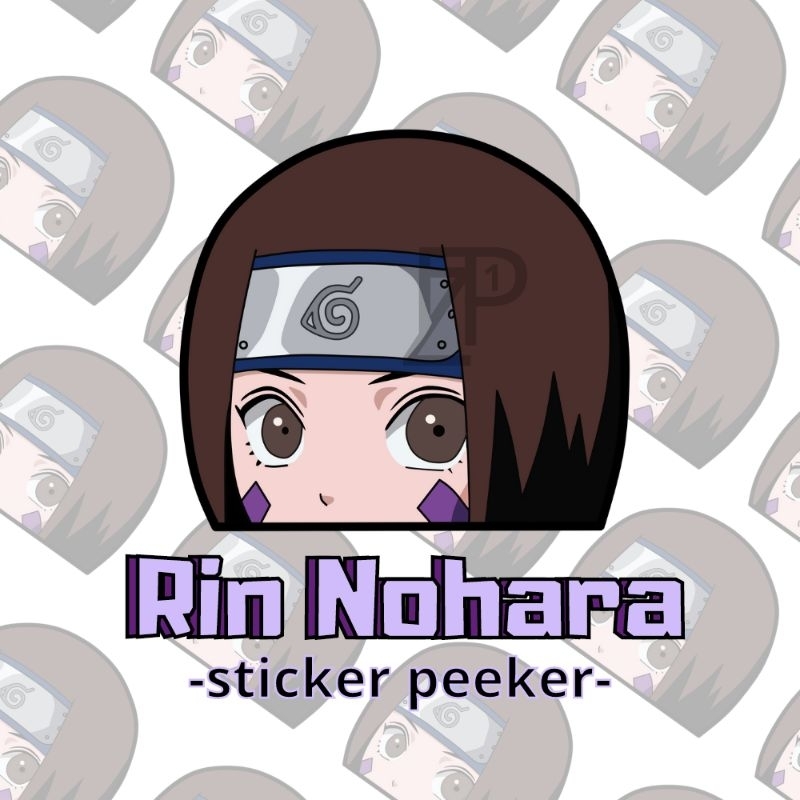 STICKER INTIP RIN NOHARA NARUTO SHIPPUDEN (WATERPROOF)