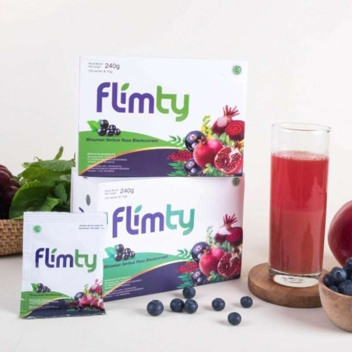 Flimty Fiber Suplemen Pelangsing Diet 1 Sachet BPOM / Susu Diet Detox