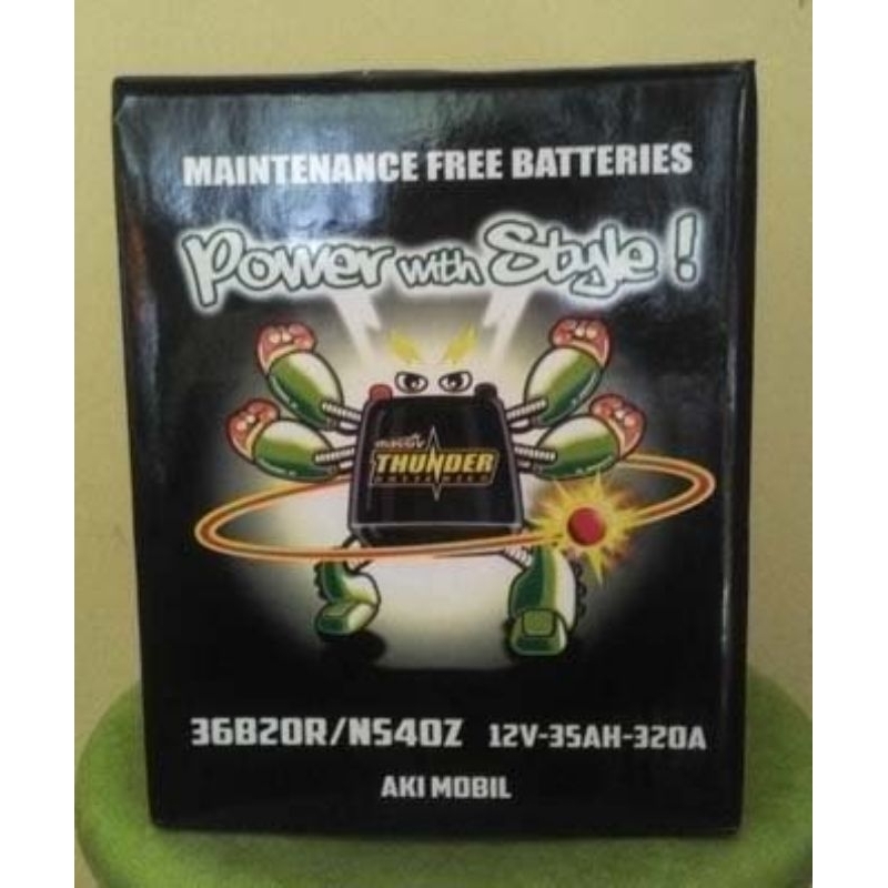 AKI BATTERY MASSIV THUNDER NS40 AVANZA XENIA CARRY