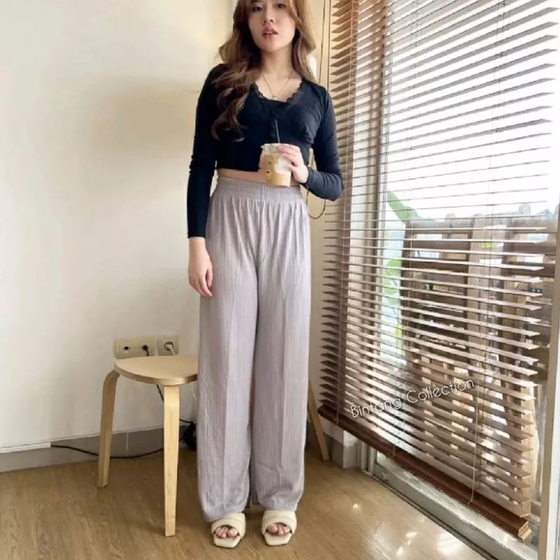 CELANA KULOT KNIT / KULOT HORNIT KINAN KNIT PANTS PREMIUM