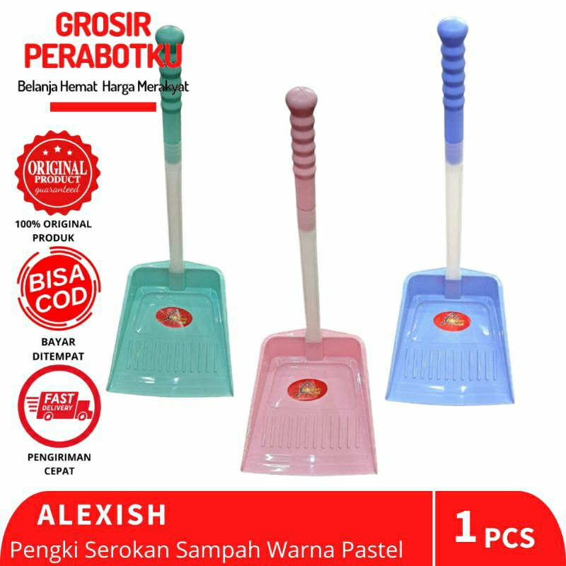 Serokan Pengki Sampah Plastik Warna Pastel Dust Pan Sekop Sampah Murah Premium Quality