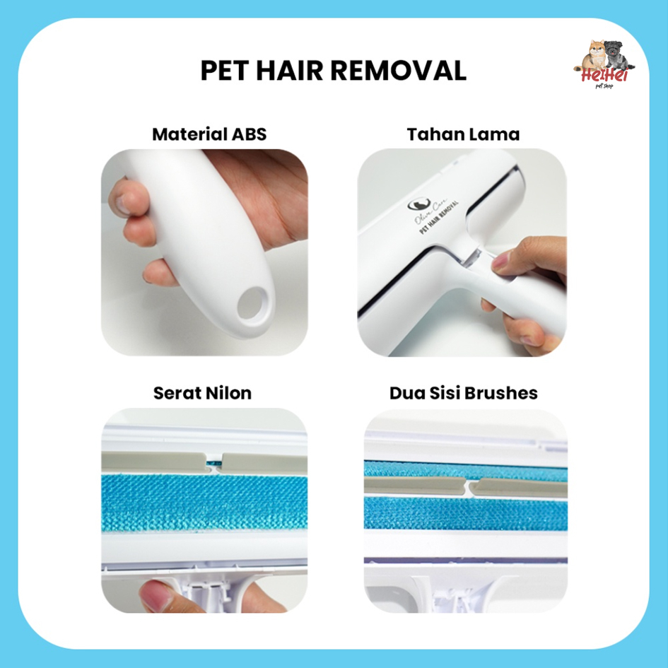 Olive Care Pet Hair Removal Seumur Hidup - Pembersih Bulu Kucing Anjing Lifetime Use / Lint Roller / Fur Easy Remover