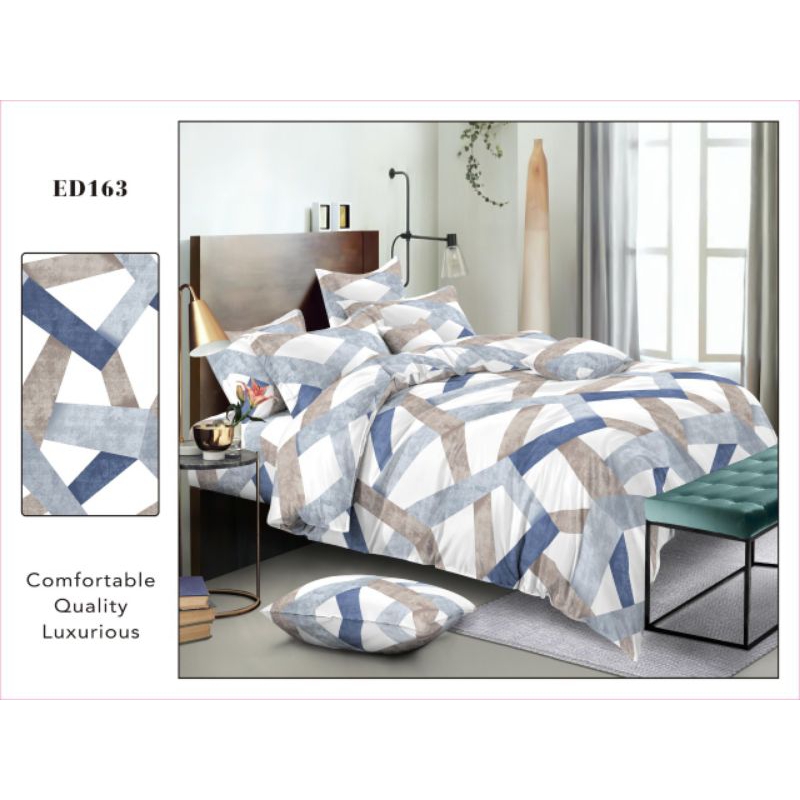 Sprei Katun Jepang 200x200x40 motif ED 163
