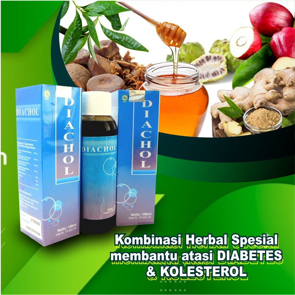 Diachol Original Herbal Diabetes Kolesterol Trigliserid Darah Tinggi | Mujarab Manjur