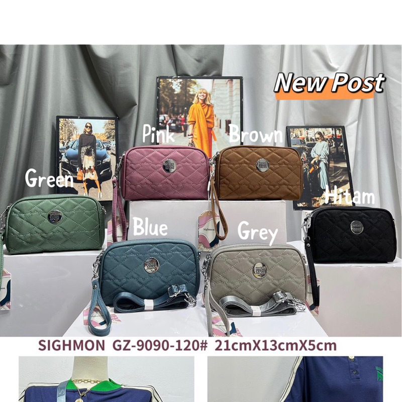 GZX9090-120 TAS SELEMPANG WANITA IMPORT SIGHMON 2in1