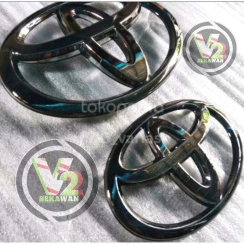 LOGO DEPAN BELAKANG FORTUNER VRZ BLACK CHROME