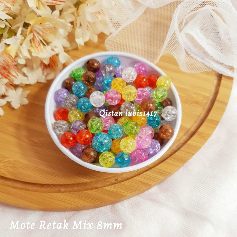 Mote Batu Retak mix|Mote batu pecah 6mm,8mm,10mm dan 12mm